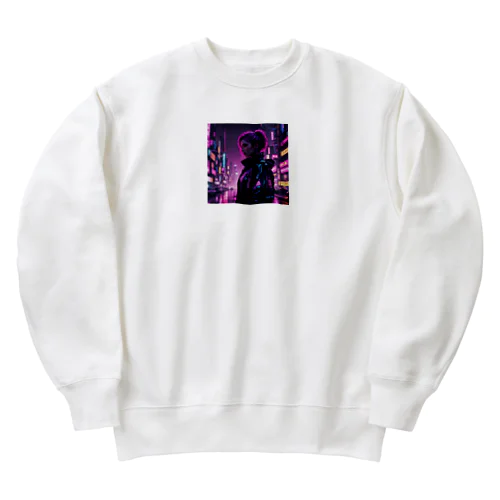 ネオン幻想: 運命を背負う者 Heavyweight Crew Neck Sweatshirt