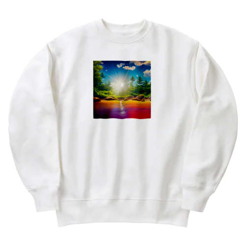 夜明けと共に Heavyweight Crew Neck Sweatshirt