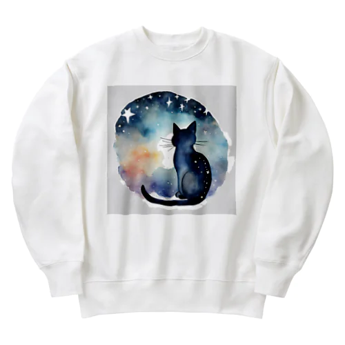 星黒猫 Heavyweight Crew Neck Sweatshirt