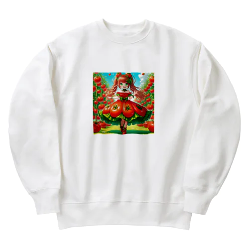 可愛い、トマト、リコピン Heavyweight Crew Neck Sweatshirt