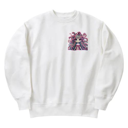 メデューサ少女 Heavyweight Crew Neck Sweatshirt