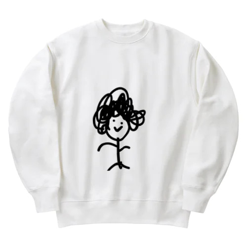 天パくん Heavyweight Crew Neck Sweatshirt