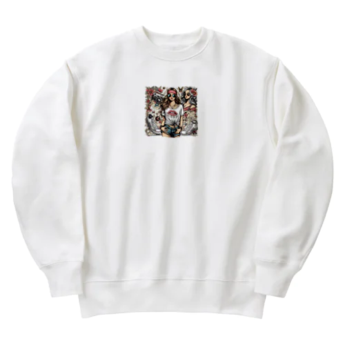 スニーカーとカメラ Heavyweight Crew Neck Sweatshirt