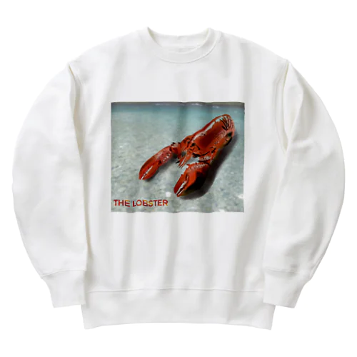 初めて巣穴から出て新たな冒険に出るロブスター Heavyweight Crew Neck Sweatshirt