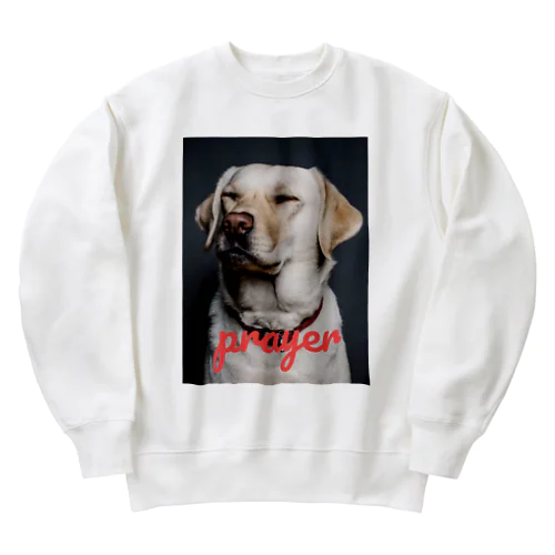 prayer love Heavyweight Crew Neck Sweatshirt