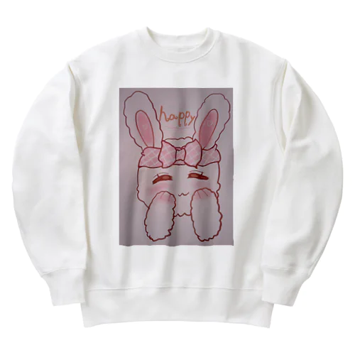 調子いいうさみみちゃん✩ Heavyweight Crew Neck Sweatshirt