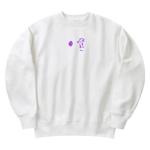 6さいが描いたブルーベリー Heavyweight Crew Neck Sweatshirt