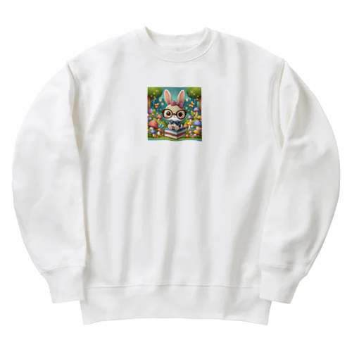 ウサギのアマリリス Heavyweight Crew Neck Sweatshirt