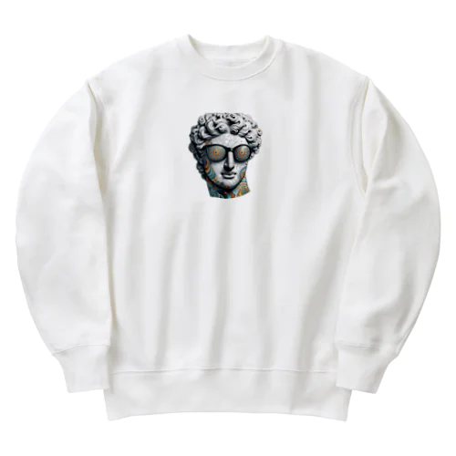 サングラス銅像くん Heavyweight Crew Neck Sweatshirt