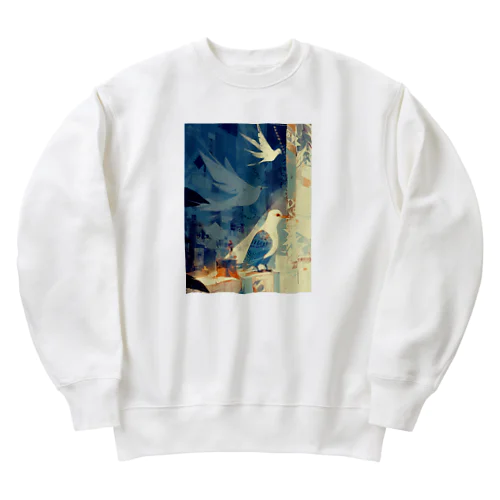 静寂の中の鳥　なでしこ1478 Heavyweight Crew Neck Sweatshirt