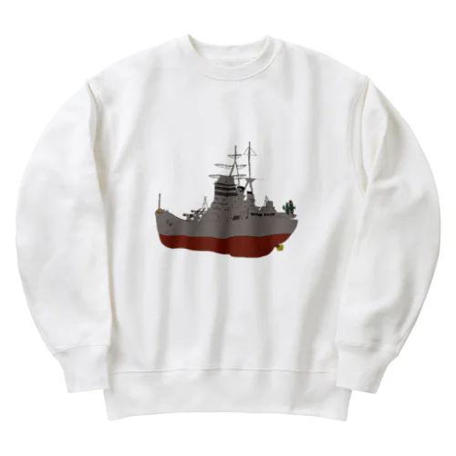 高雄(竣工時)っぽいデザインのアパレル Heavyweight Crew Neck Sweatshirt