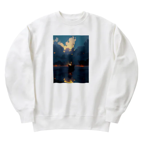 漁り火　なでしこ1478 Heavyweight Crew Neck Sweatshirt