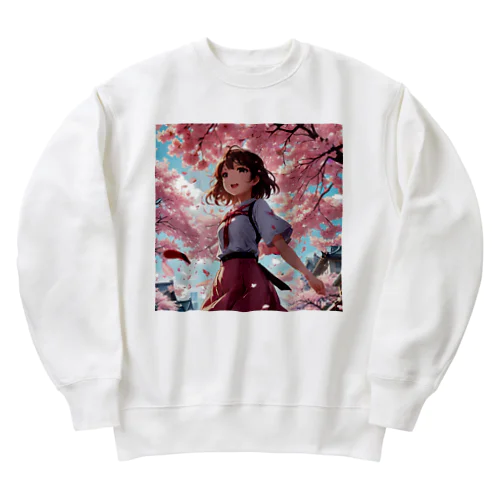 桜の季節 Heavyweight Crew Neck Sweatshirt