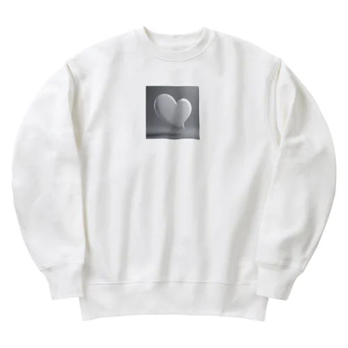 ハート型の吹き出し２ Heavyweight Crew Neck Sweatshirt