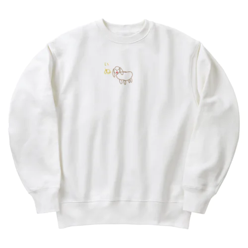 8さいが描いた犬 Heavyweight Crew Neck Sweatshirt