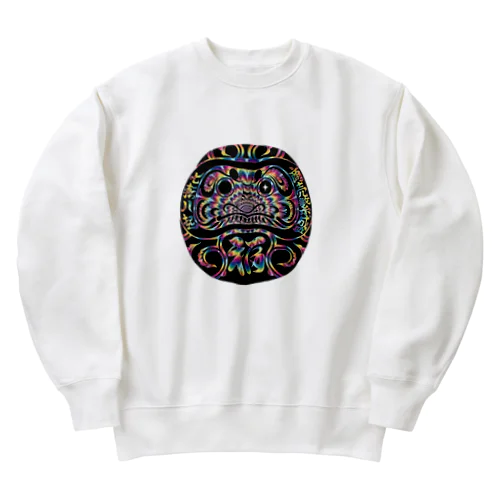 七転び八起き商売繁盛達磨L⭐︎D Heavyweight Crew Neck Sweatshirt