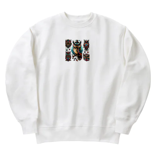 Yoruno hukurou Heavyweight Crew Neck Sweatshirt