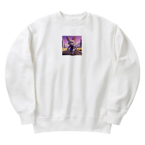 未来のうさぎ戦士 Heavyweight Crew Neck Sweatshirt