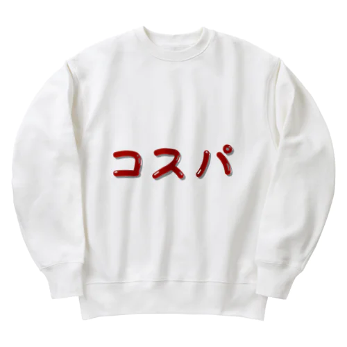 コスパ Cost Performance  コストパフォーマンス Heavyweight Crew Neck Sweatshirt