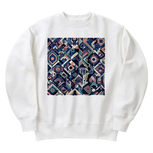 幾何学模様ラボ2 Heavyweight Crew Neck Sweatshirt