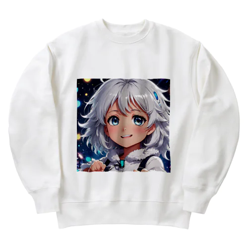 もふもふの美少女 Heavyweight Crew Neck Sweatshirt