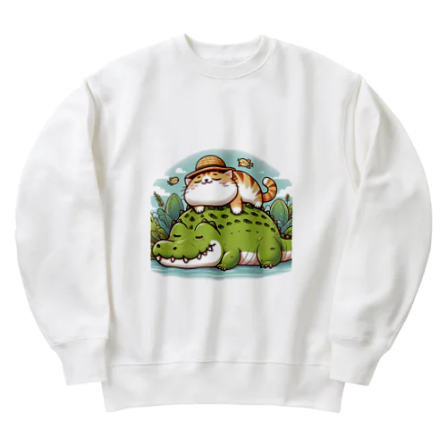 眠りネコ Heavyweight Crew Neck Sweatshirt