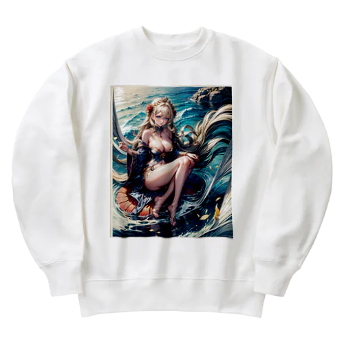 美と愛の女神アフロディーテ B〜Aphrodite B goddess of beauty and love〜 Heavyweight Crew Neck Sweatshirt