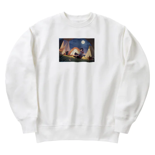 キャンプ女子③ Heavyweight Crew Neck Sweatshirt