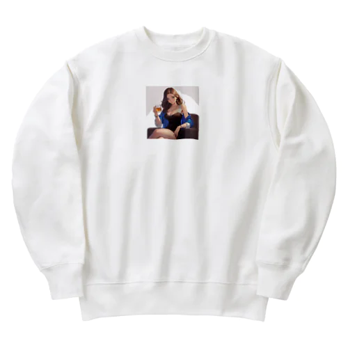 青い瞳の美女と夕べの一杯 Marsa 106 Heavyweight Crew Neck Sweatshirt