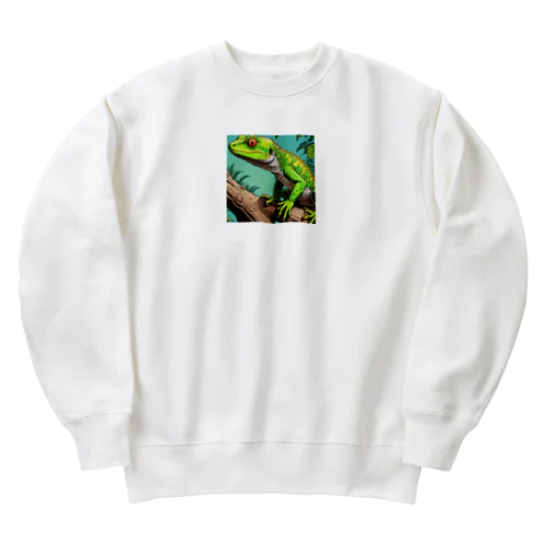 トカゲのリアルテイストグッズ Heavyweight Crew Neck Sweatshirt