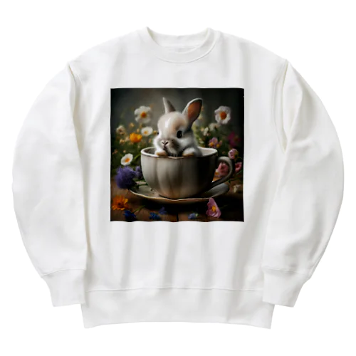 ティーカップのうさぎちゃん Heavyweight Crew Neck Sweatshirt