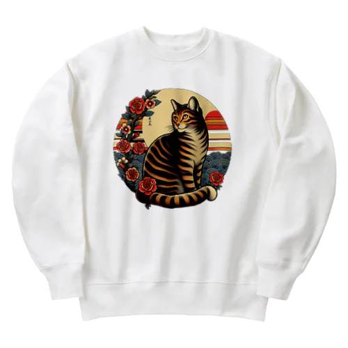 猫LOVE items 雉虎 Heavyweight Crew Neck Sweatshirt