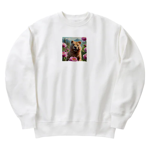 ピオニーとクオッカ Heavyweight Crew Neck Sweatshirt