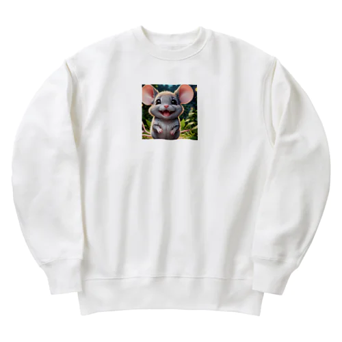 このチャーミングなネズミがあなたの心を癒します。 Heavyweight Crew Neck Sweatshirt