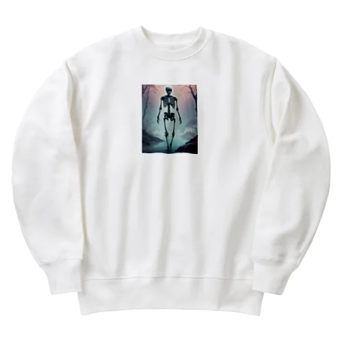 深い森の中に広がる神秘的な光景 Heavyweight Crew Neck Sweatshirt