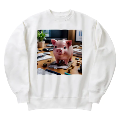 会社のビジネスモデルを構築するミニブタ Heavyweight Crew Neck Sweatshirt