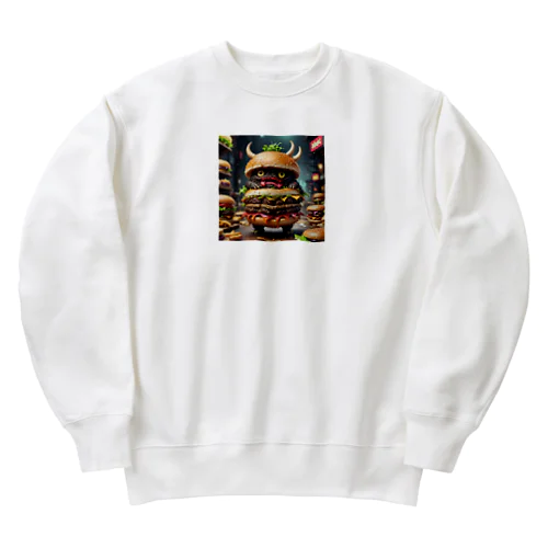 トリプル肉厚ビーフバーガー妖怪　バグドガルド Heavyweight Crew Neck Sweatshirt