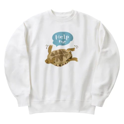 ヘルプミー！リクガメ Heavyweight Crew Neck Sweatshirt