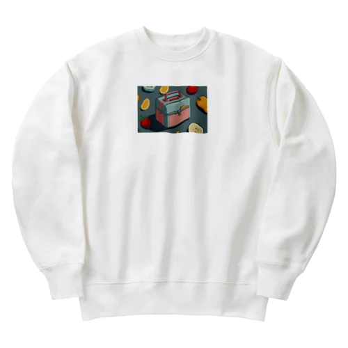 ミニ弁当と学食の時間 Heavyweight Crew Neck Sweatshirt