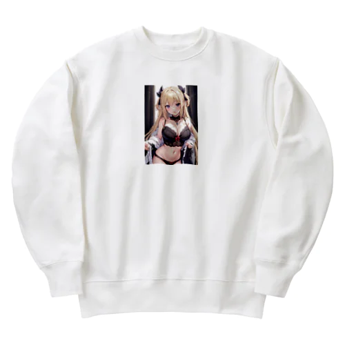 ロリ金髪 Heavyweight Crew Neck Sweatshirt