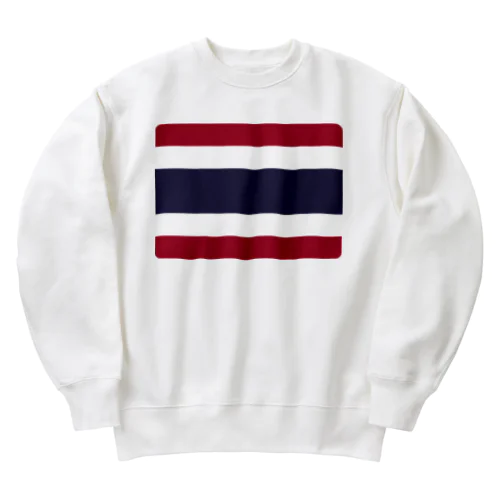 タイの国旗 Heavyweight Crew Neck Sweatshirt