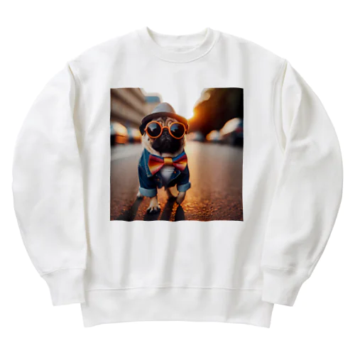 おしゃれなパグ2 Heavyweight Crew Neck Sweatshirt