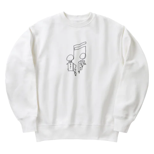 兄弟　一筆書き Heavyweight Crew Neck Sweatshirt