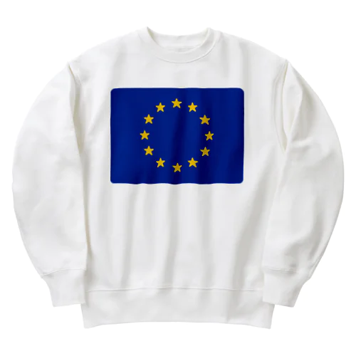 欧州旗の国旗 Heavyweight Crew Neck Sweatshirt