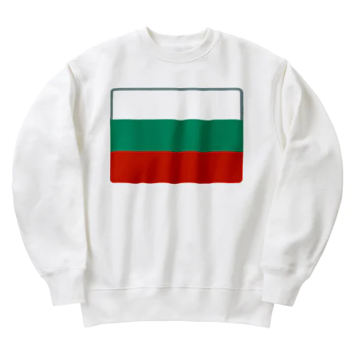 ブルガリアの国旗 Heavyweight Crew Neck Sweatshirt