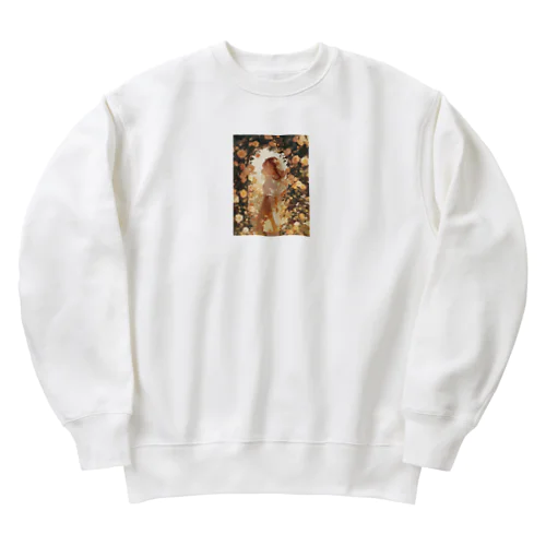 バラのアーチをくぐる美女　ラフルール　1859 Heavyweight Crew Neck Sweatshirt