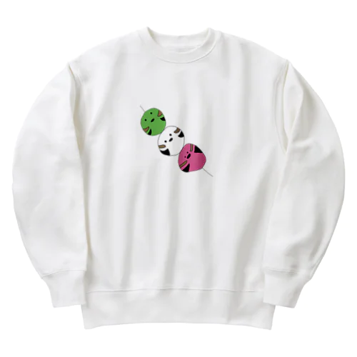 【ばーず】シマエナガ団子 Heavyweight Crew Neck Sweatshirt