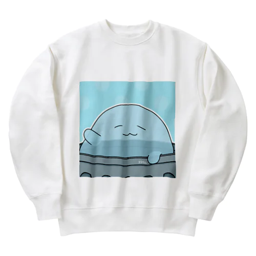 本好パパ画スライムさん Heavyweight Crew Neck Sweatshirt