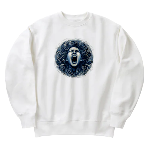 絶叫 Heavyweight Crew Neck Sweatshirt