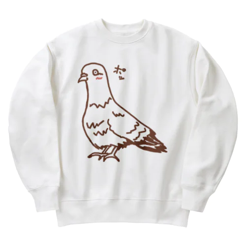 恋をした鳩 Heavyweight Crew Neck Sweatshirt